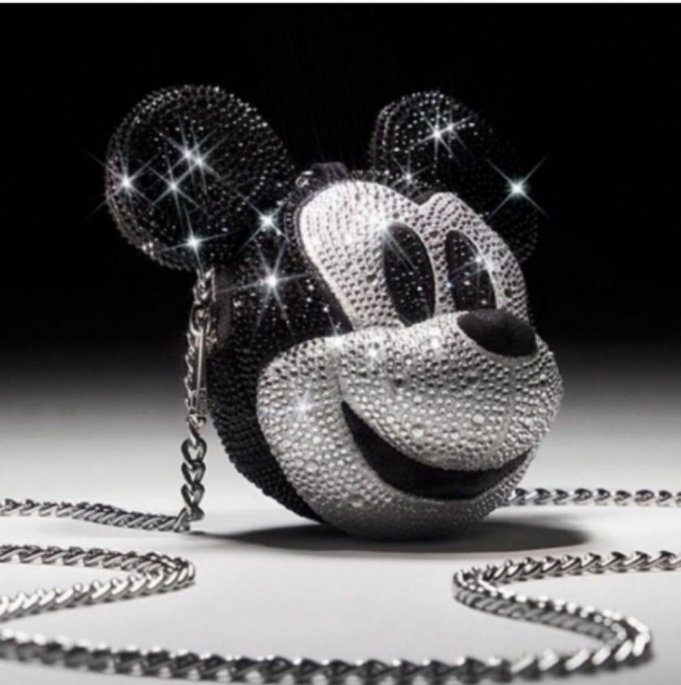 Disney X Aldo  Mickey Mouse Crystal Mini Crossbody - Picture 2 of 7